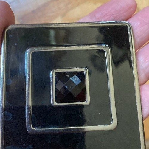 Large chunky modern square statement brooch pin - photo 4