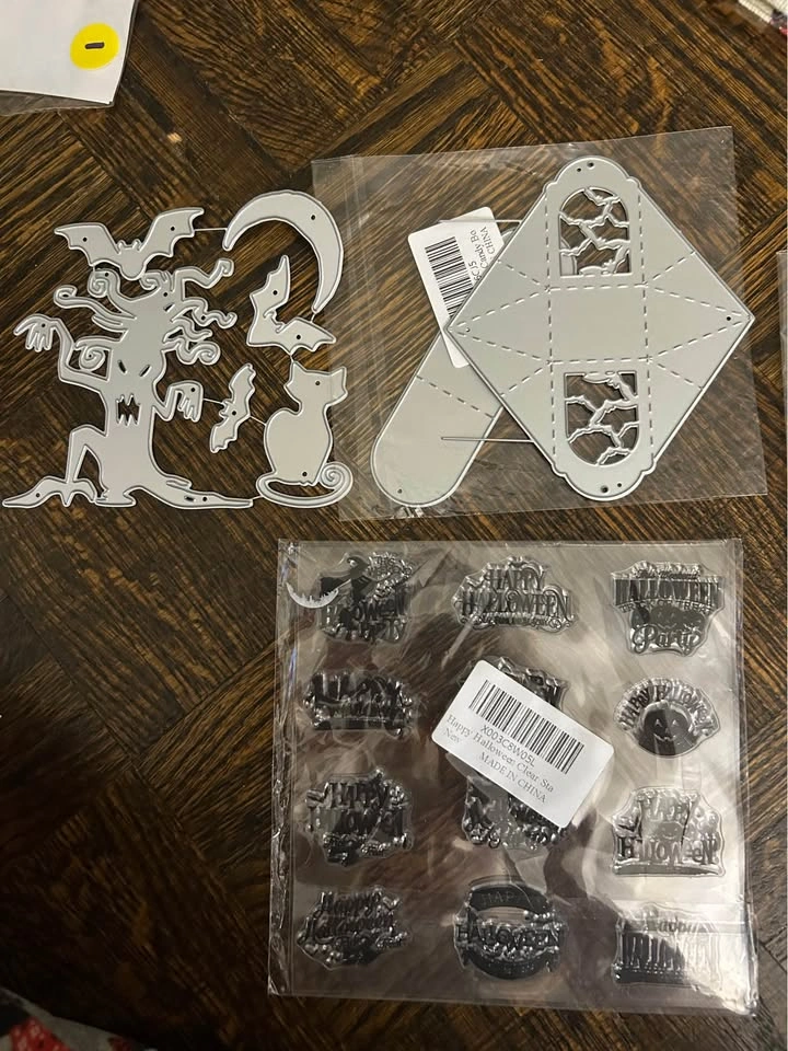Halloween Metal Cutting Dies and Clear Stamp Set
