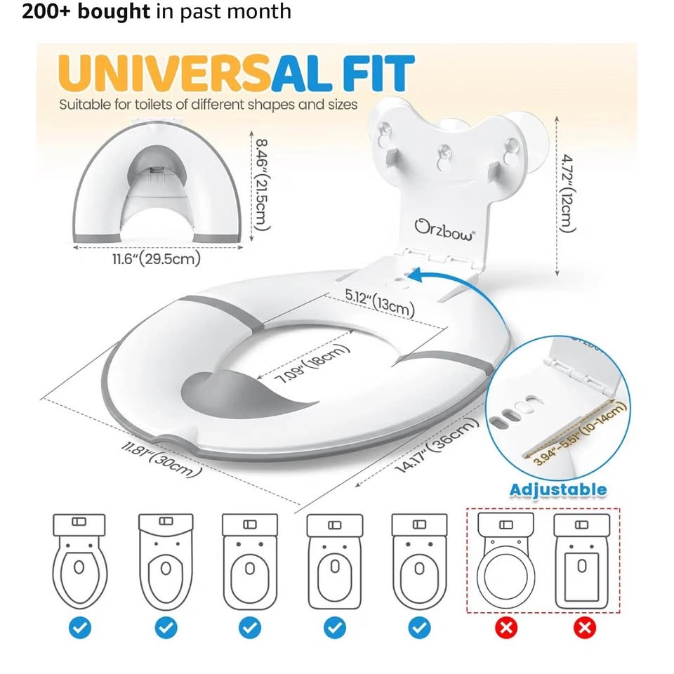 Toddler Potty Training Seat | Foldable Travel Toilet Seat - photo 2