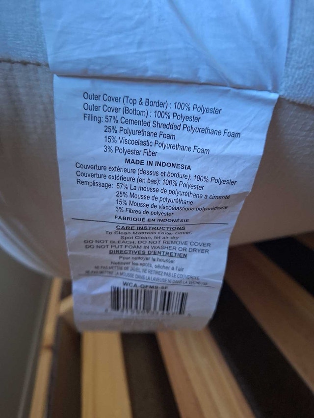 Memory Foam Mattress Topper Full (Double Size) - photo 3