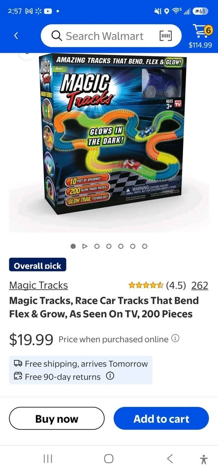 Multiple Glow-In-The-Dark Magic Tracks Race Car Sets - photo 3