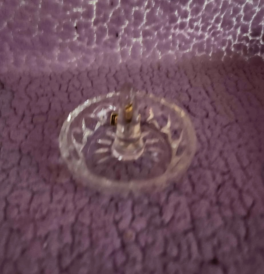 💎💍Vintage Zajecar Crystal Ring Holder Dish - photo 2