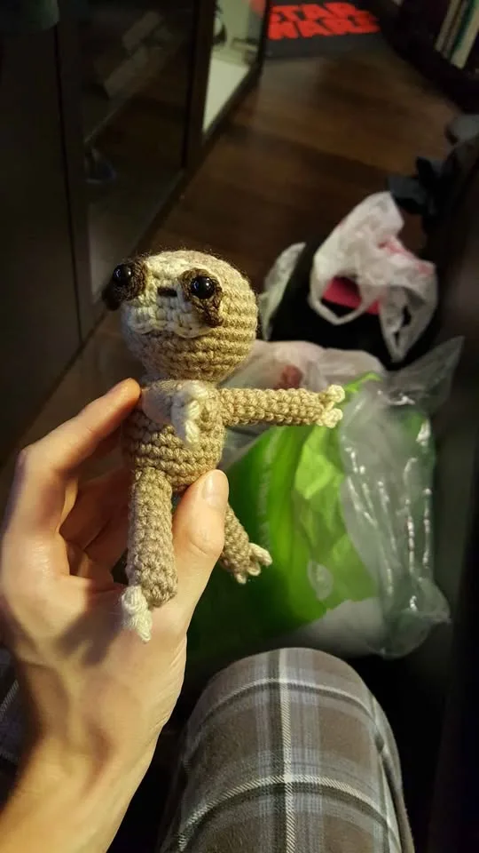Sloth With Baby Hanging Amigurumi Crochet image indicator(2)