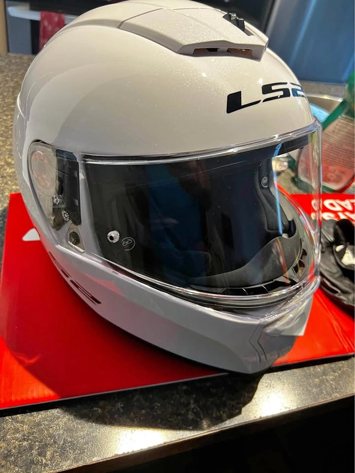 LS2 Breaker Full-Face Helmet - Solid White (Size 2XL)