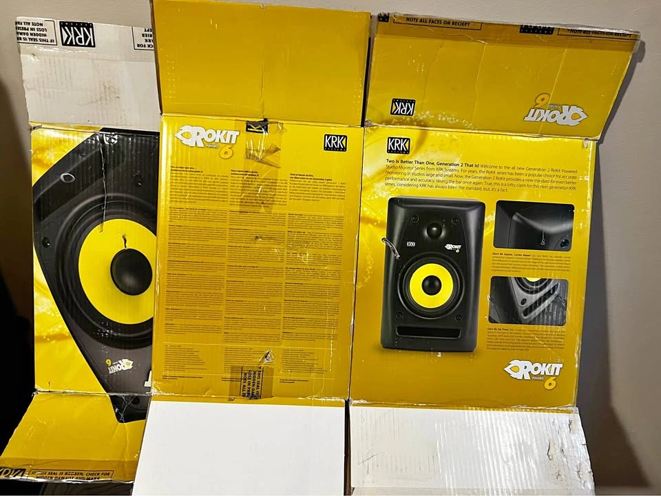 KRK Rokit 6 Gen 2 boxes and packaging