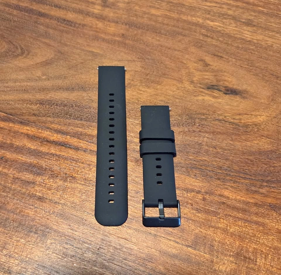 20mm Black Silicone Watch Strap – Brand New / Unused
