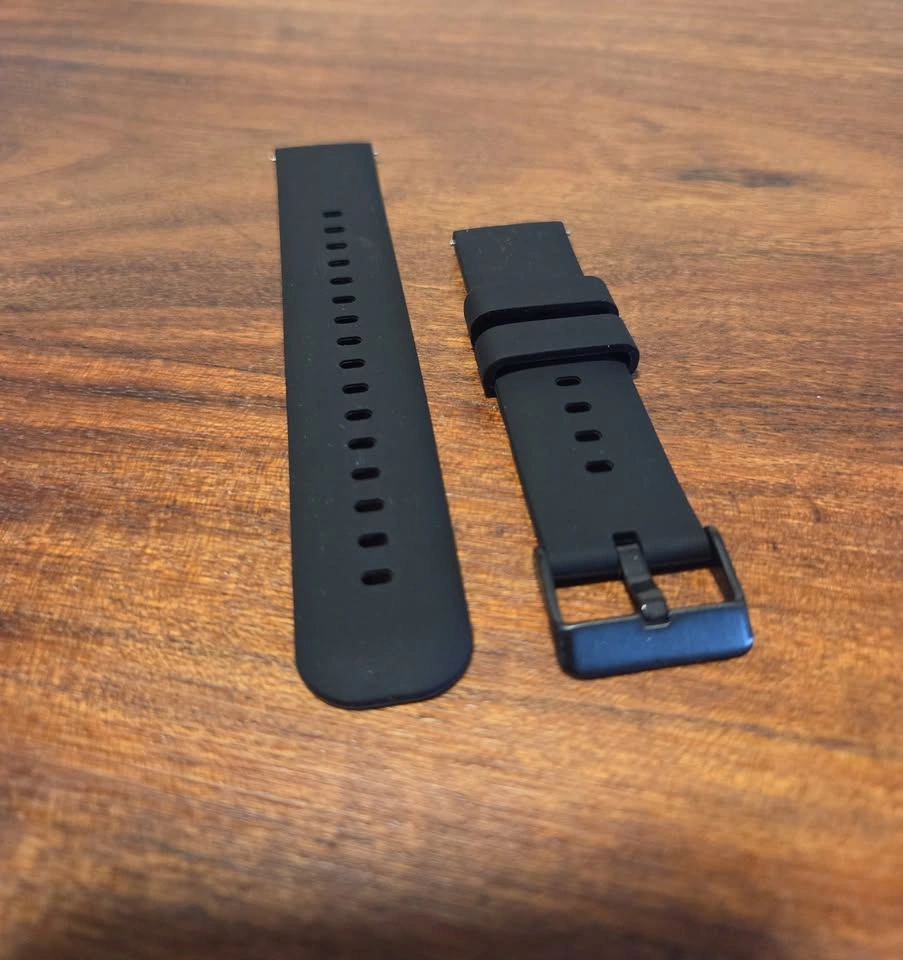 20mm Black Silicone Watch Strap – Brand New / Unused - photo 2