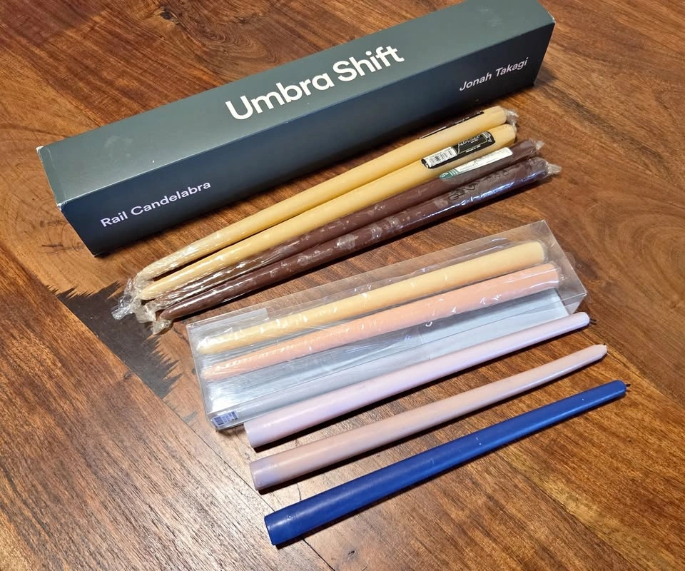 Umbra Shift Jonah Takagi Rail Candelabra + 9 Taper Candles - photo 2
