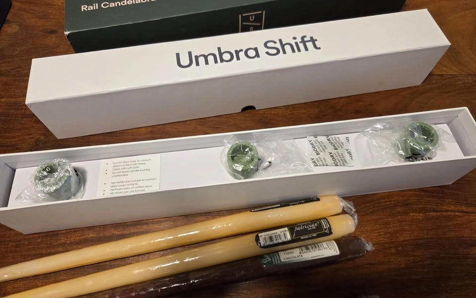 Umbra Shift Jonah Takagi Rail Candelabra + 9 Taper Candles - photo 5