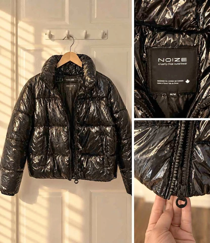 NOIZE Black Puffer Jacket