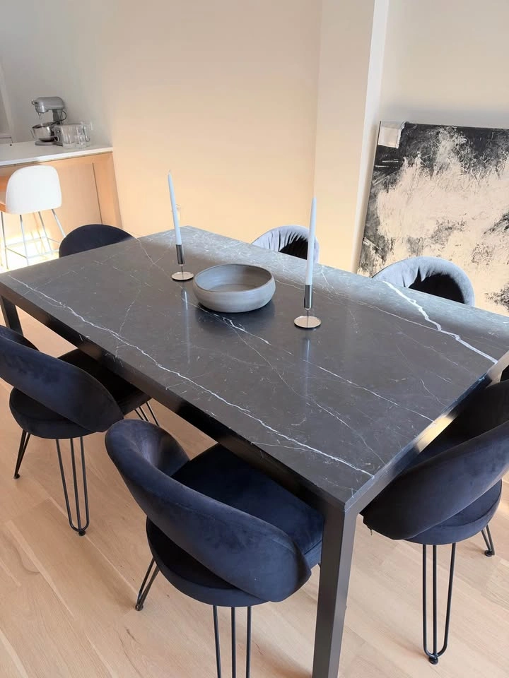 Set of 6 Black Safavieh Velvet Dining Chairs - photo 4