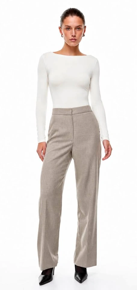 Aritzia Wilfred Alanya Pant Beige – Size 10
