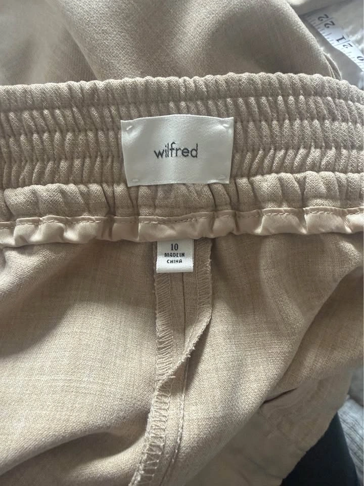 Aritzia Wilfred Alanya Pant Beige – Size 10 - photo 4