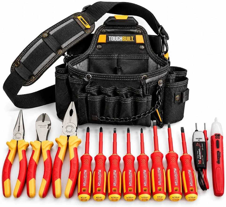 Mastercraft Electrical Tool Kit + ToughBuilt Pouch + New Set - photo 2
