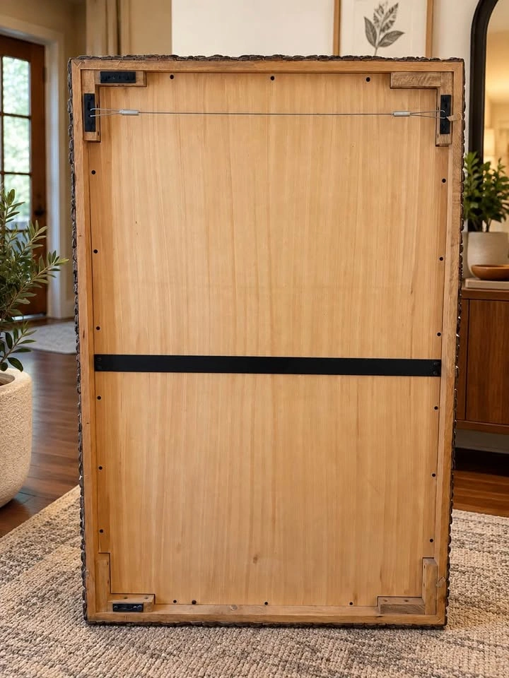 Large Rustic Live-Edge Wood Mirror – $199 - photo 4