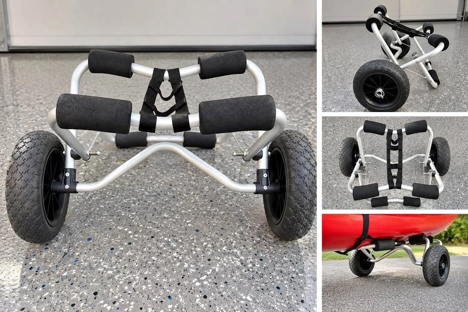 Canoe / Kayak Transport Cart – Large Wheels – Padded – $80