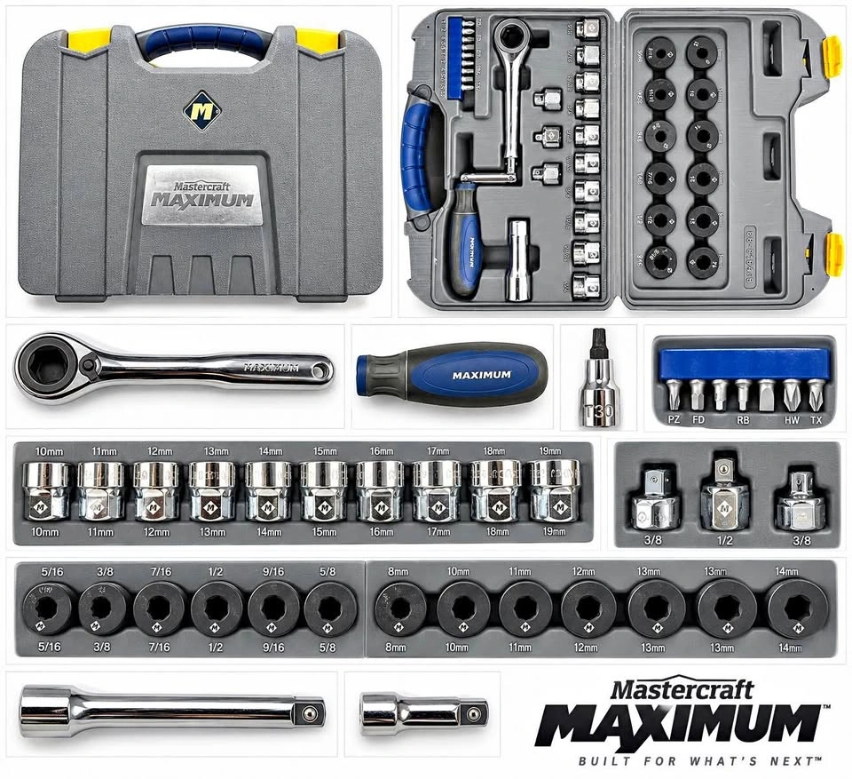 Mastercraft Maximum Socket & Tool Set