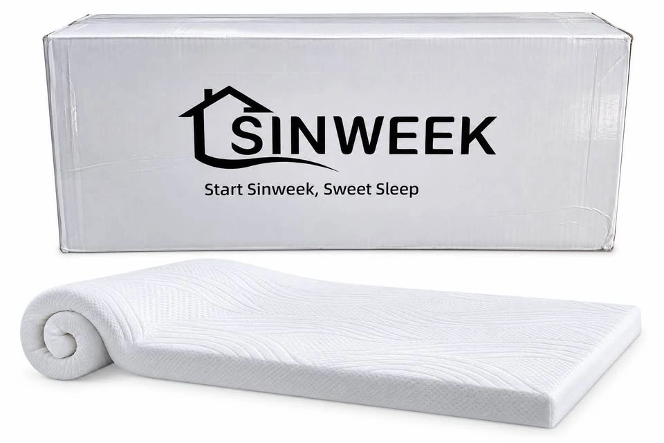 SINWEEK Twin 2” Memory Foam Mattress Topper — New in Box - photo 2