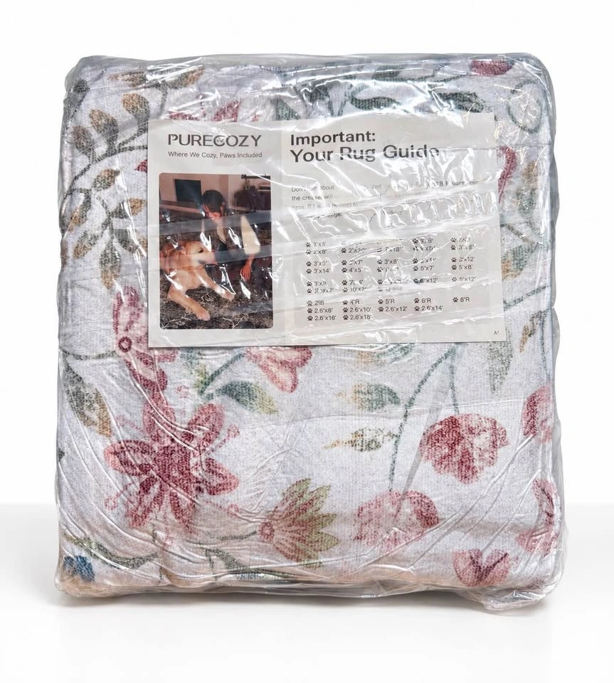 PureCozy 8x10 Pink Floral Area Rug - photo 2
