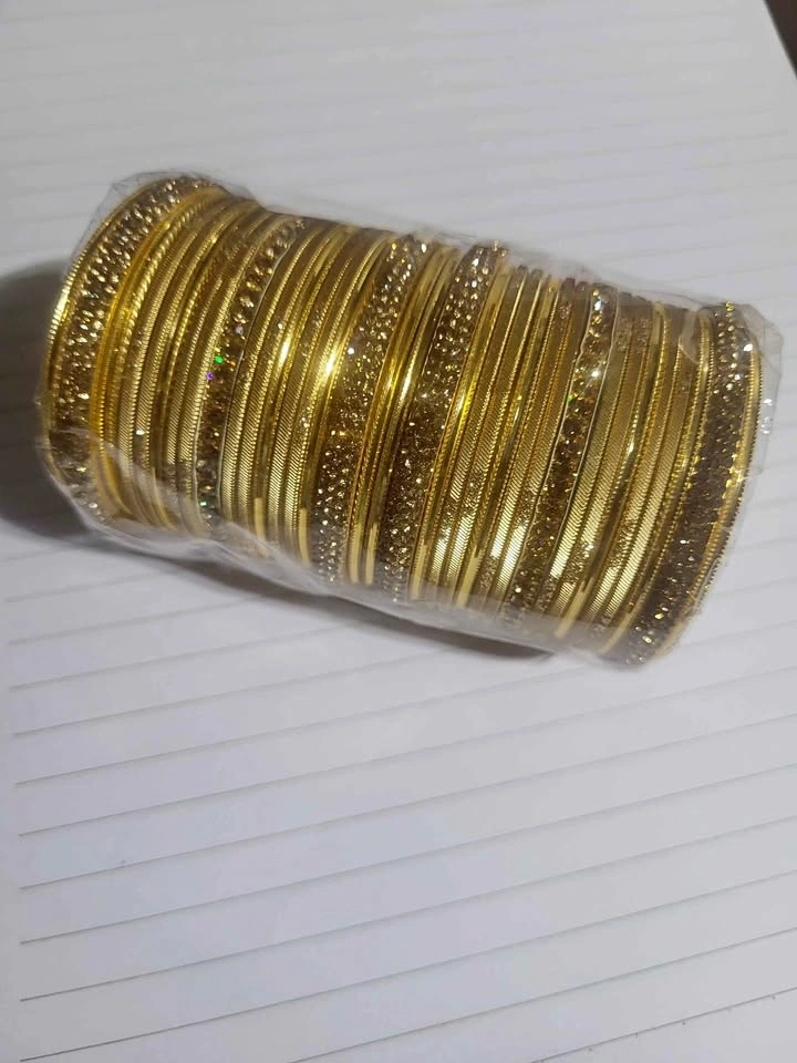 Gold-Colored Bangle Set