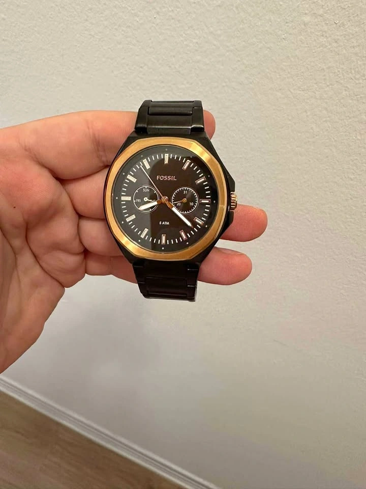 Fossil Multifunction Black Stainless Steel - Men's Watch Only