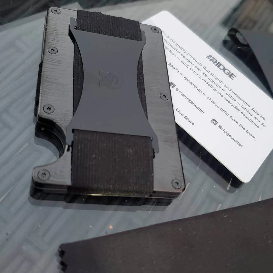 NEW The Ridge Black Damascus Wallet OTG - photo 2