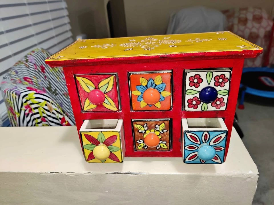 Jewelry box / Hand painted Mini Chest