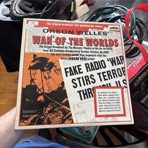 Orson Welles War of the Worlds Vinyl LP Drama Radio Play