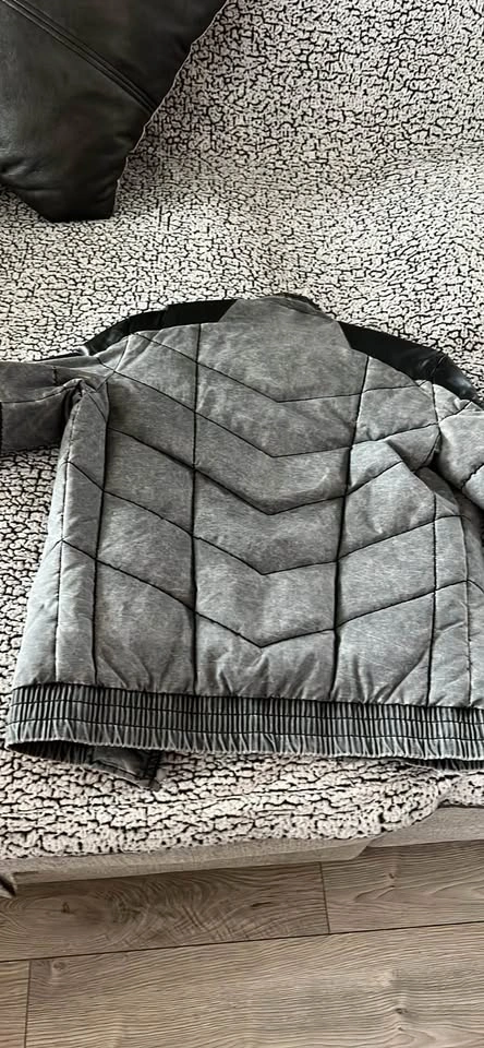 Energie Men's Grey and Black Puffer Jacket - photo 4
