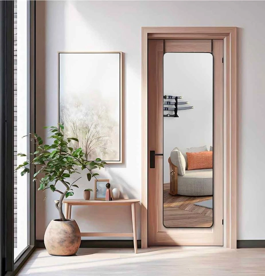 Over the Door Mirror, 14" x 48" Full Length Mirror - photo 2