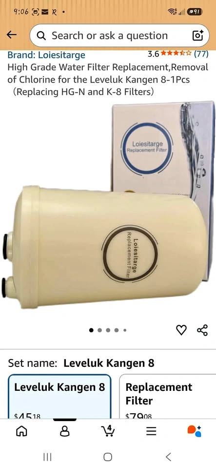 Loiesitarge Water Filter Replacement for Leveluk Kangen 8