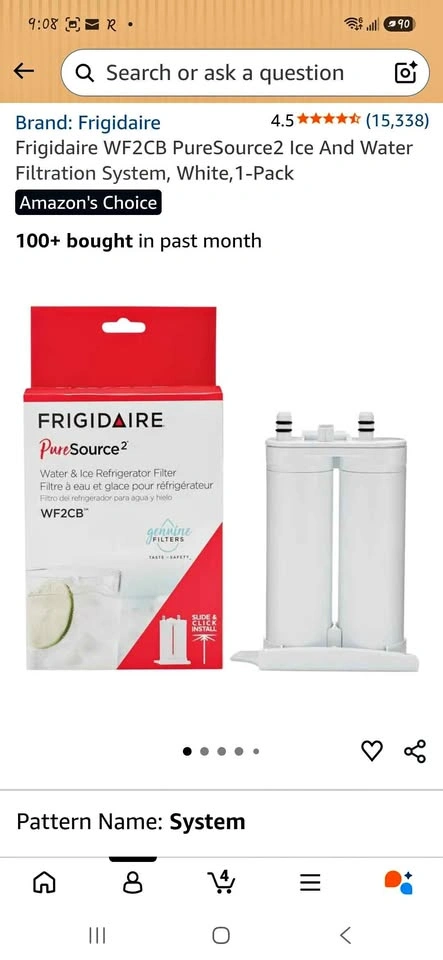 Frigidaire WF2CB PureSource2 Refrigerator Water Filter