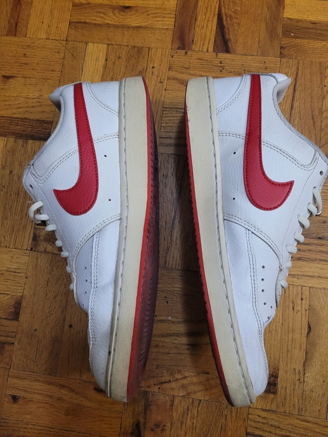Nike Air Low Rise Red & White Men's Size 8