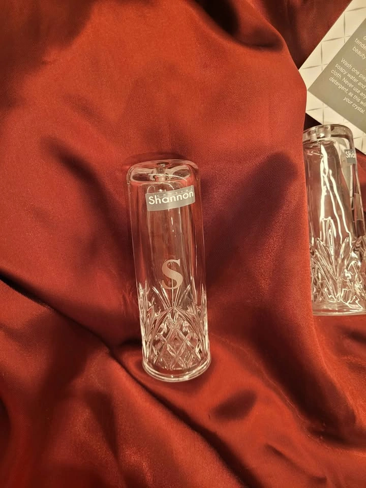NEW Shannon Crystal Dublin Salt & Pepper Shakers – Original Box - photo 4
