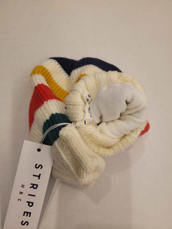 Classic Striped Hudson's Bay Knit Mittens - Adult Size - photo 3