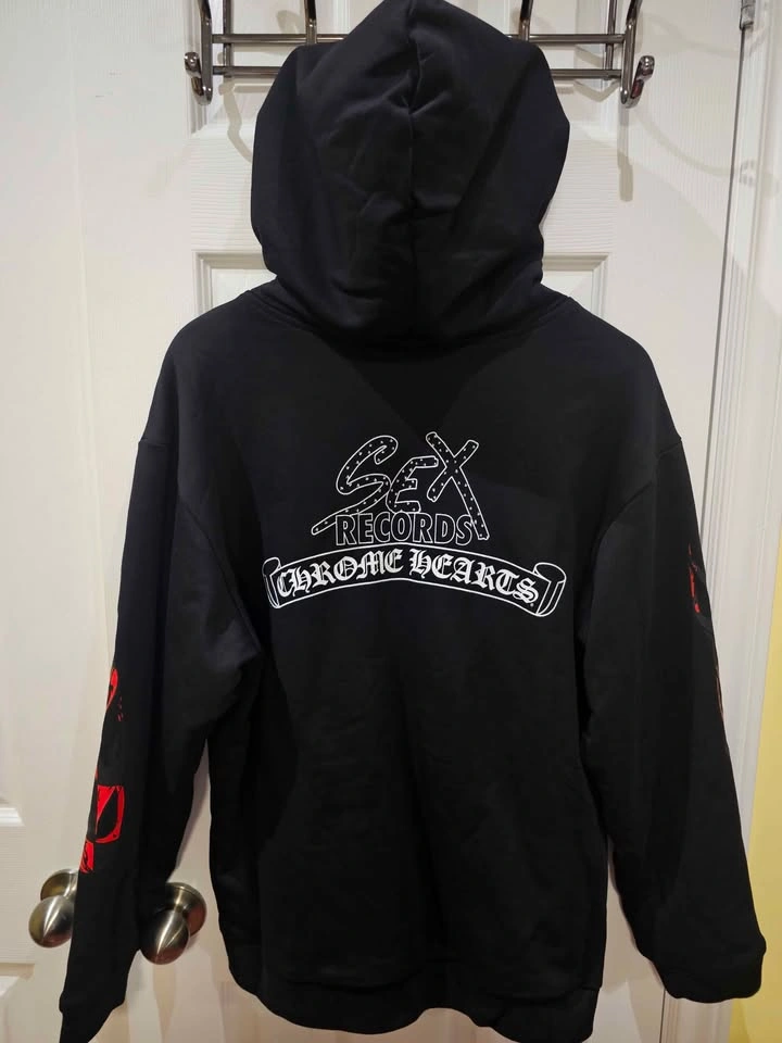 Chrome heart zip up hoodie - photo 2