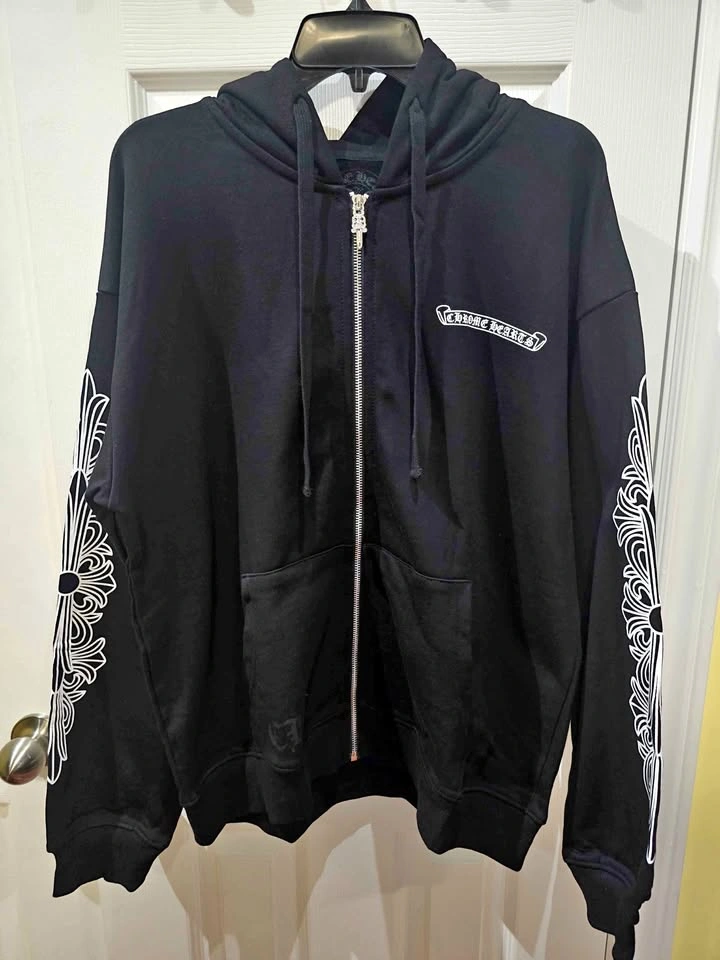 Chrome hearts zip up hoodie