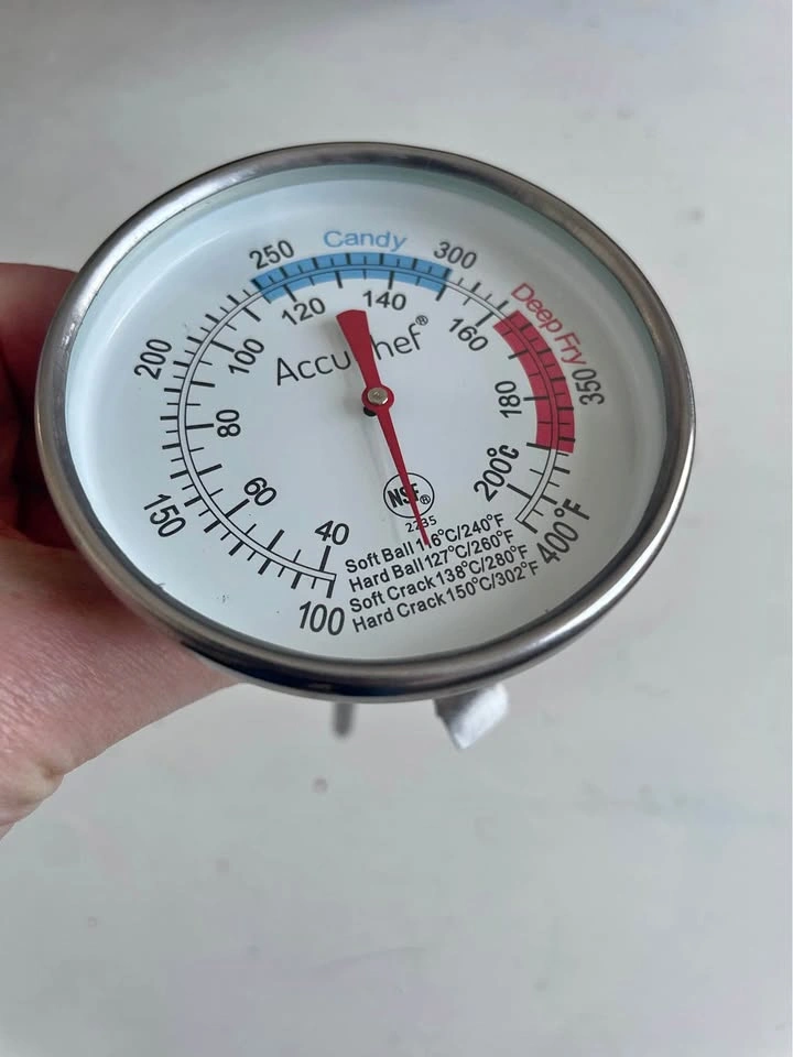 AccuChef Candy Deep Fry Thermometer with Clip