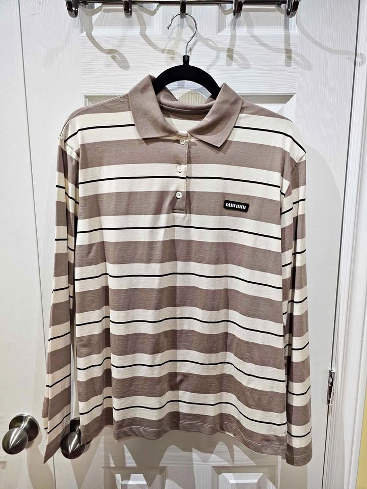 Miumiu long sleeve polo shirt