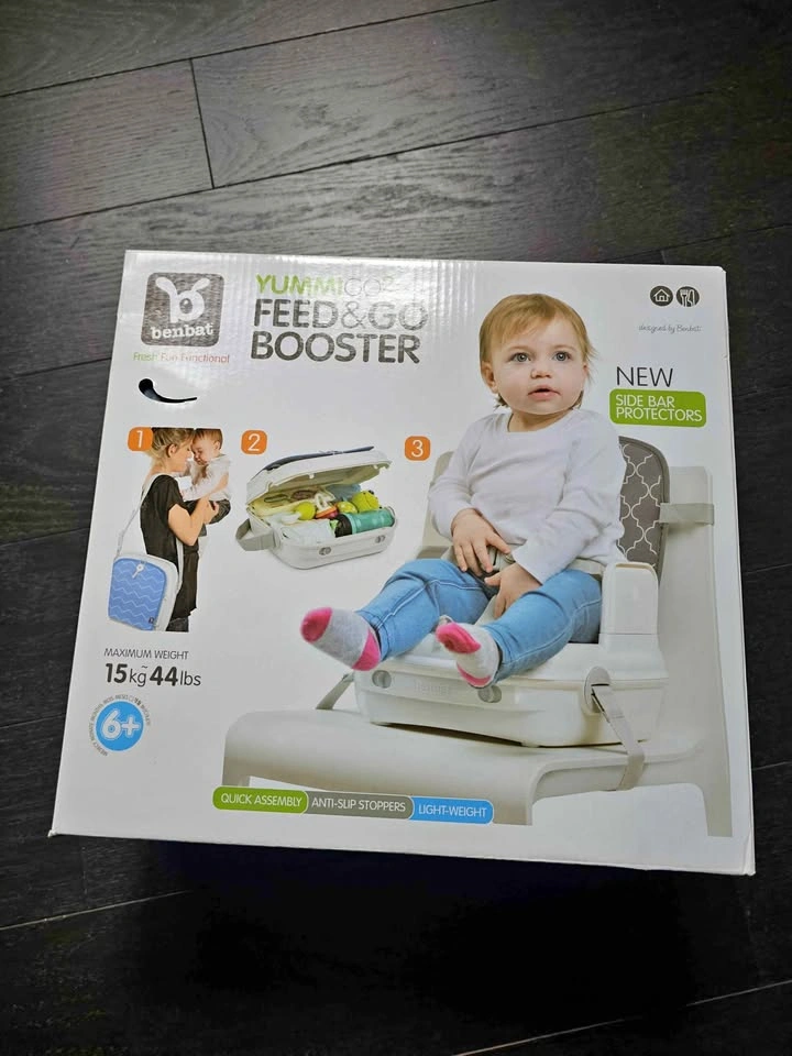 New Benbat Yummigo2 Feed & Go Booster Seat