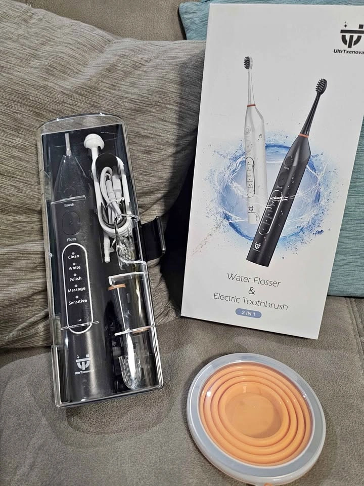 UltrTXenova Water Flosser & Electric Toothbrush 2-in-1