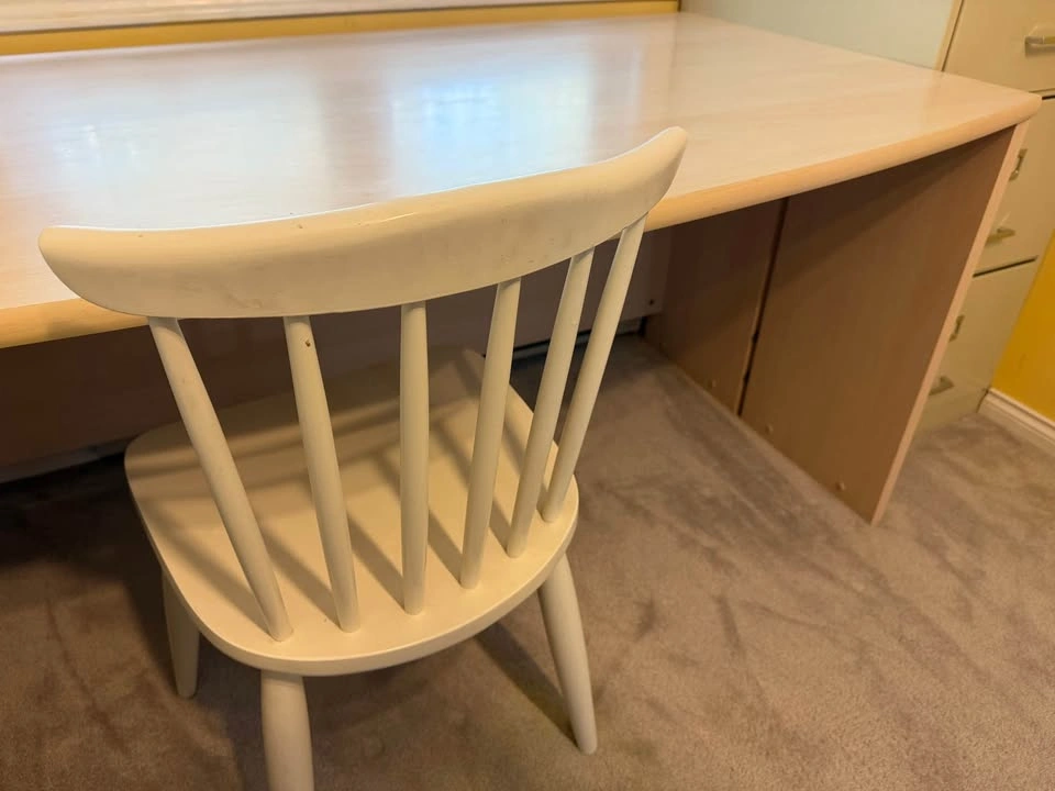 Light oak laminate desk - photo 3