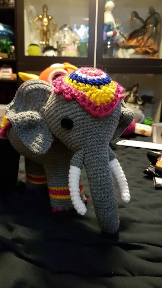 Indian Elephant Amigurumi Crochet image indicator(2)