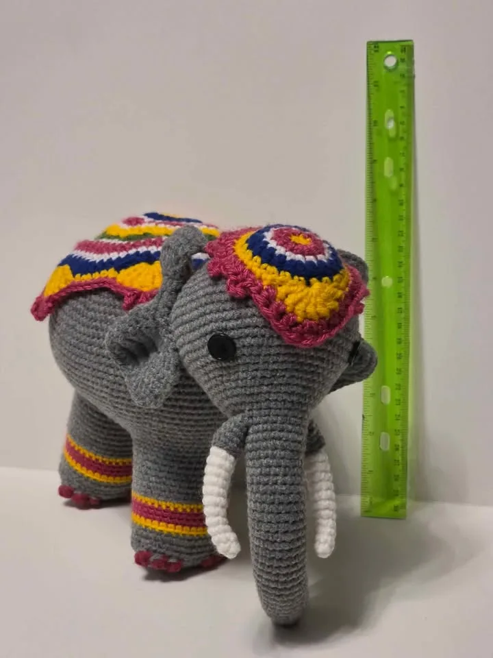 Indian Elephant Amigurumi Crochet image indicator(4)