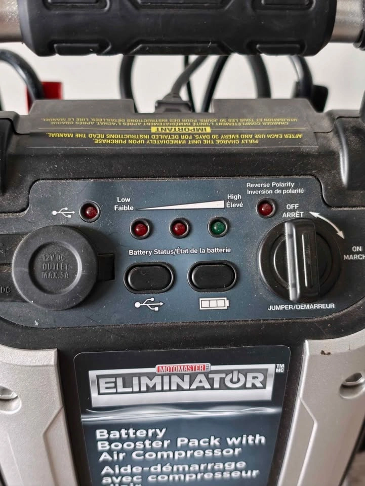 MotoMaster Eliminator Battery Booster Pack with Air Compressor - photo 3