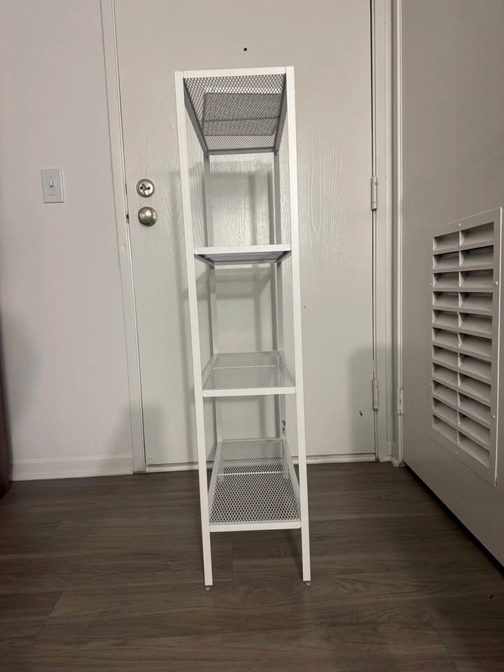IKEA White Metal Shelf - photo 4