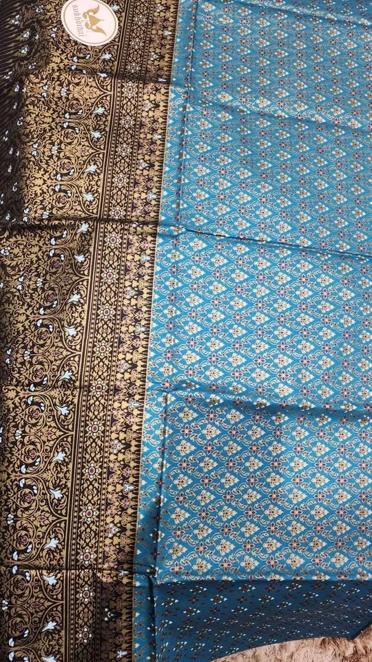Sukhothai Style Printed Thai Silk Fabric No. 5003 - photo 2