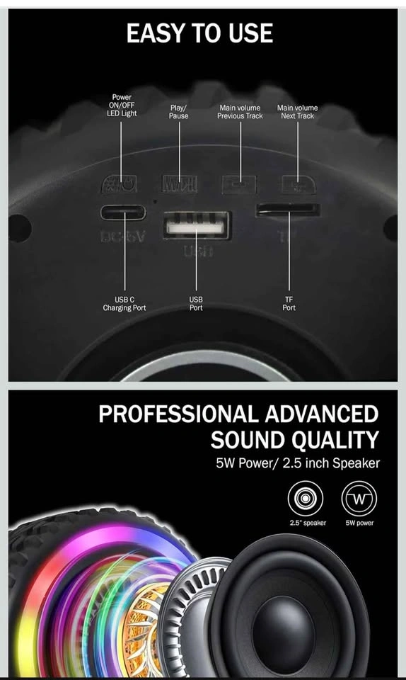 Magnavox Tire Shaped Bluetooth Speaker - photo 2