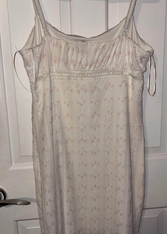White and pink lace flower dress - photo 5
