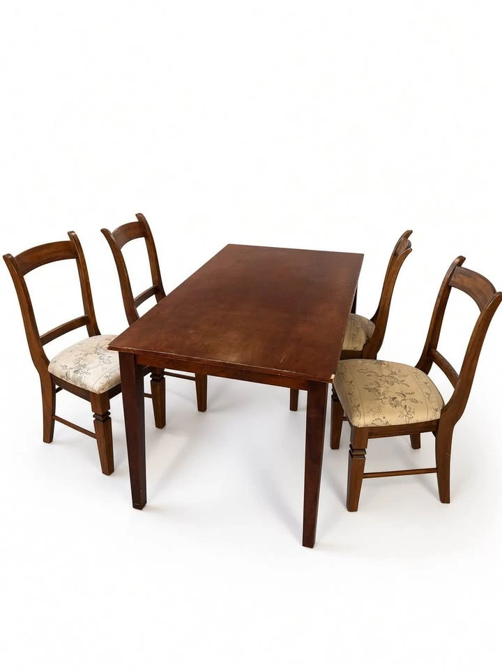 Wooden Dining Table + 4 Chairs - photo 2